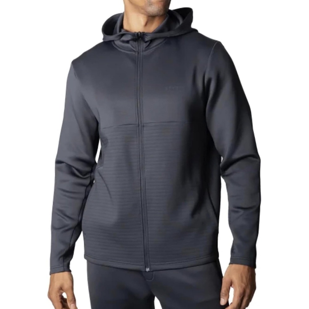Spyder Men's Full Zip Hoodie Jacket Small Black Performance Athletic Lightweight